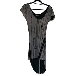 Religion Gray Distressed Maxi Dress – Size XS NWOT